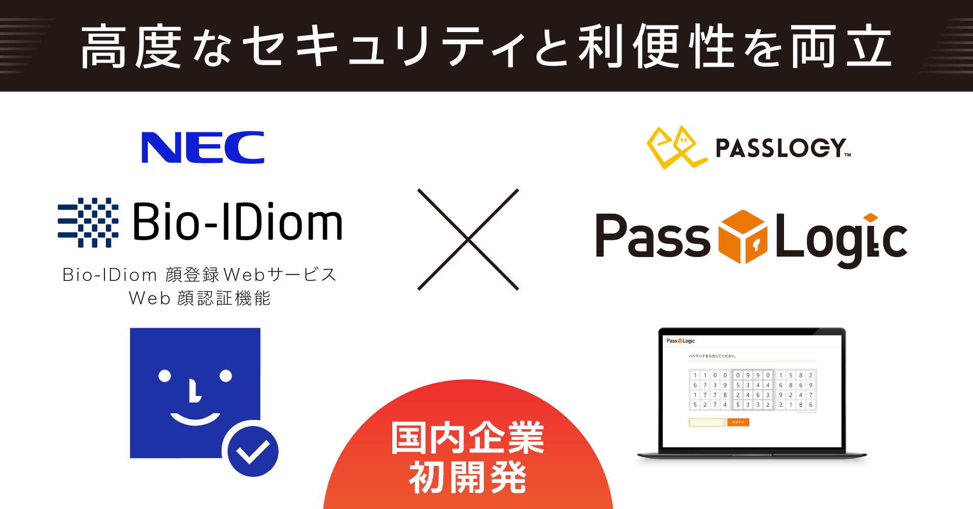 NEC Bio-IDiom × PassLogic